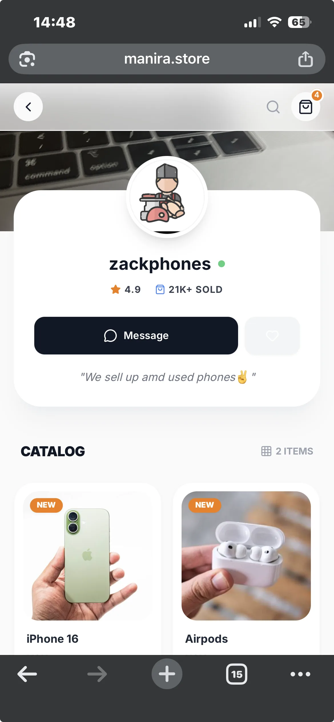 Manira Store Screenshot